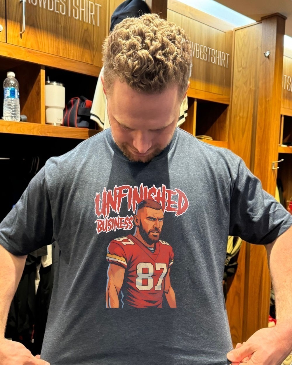 KC Chiefs Travis Kelce 87 Unfinished Business Shirt